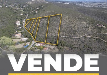 VENTA DE   LOTES EN LA CUMBRE !!!